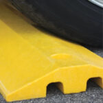 Plastic Yellow Speed Bump with Channels