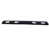 6' Rubber Parking Blocks Black with White Stripes
