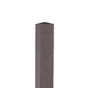 6.5” Square Bollard Cover Brown Granite