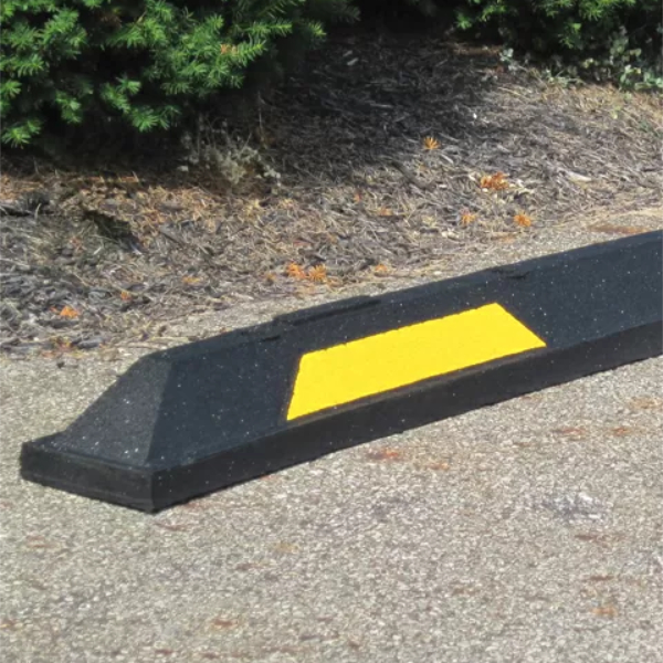 6' Rubber Parking Blocks Yellow/Black