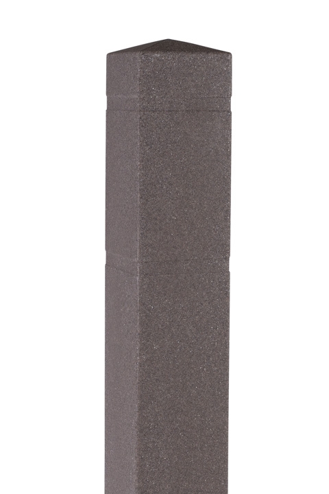 Square granite plastic bollard covers