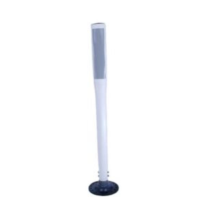 3" White Repo Delineator Post x 42" with Base