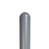 7" Round Top Plastic Bollard Cover Gray