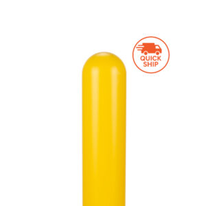 7" x 60" BollardGard Round Top Bollard Cover - Yellow