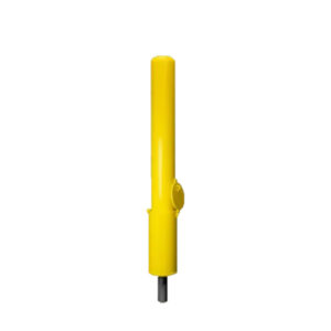 4" Heavy-Duty Removable Locking Bollard In Yellow by Innoplast